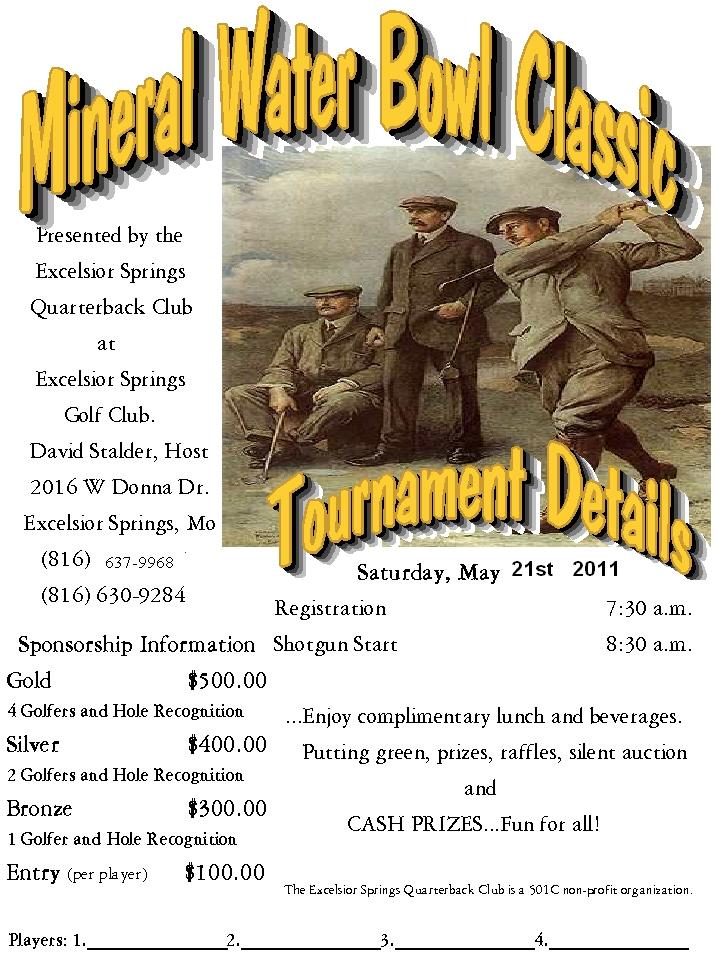 Mineral Water Bowl Golf Classic